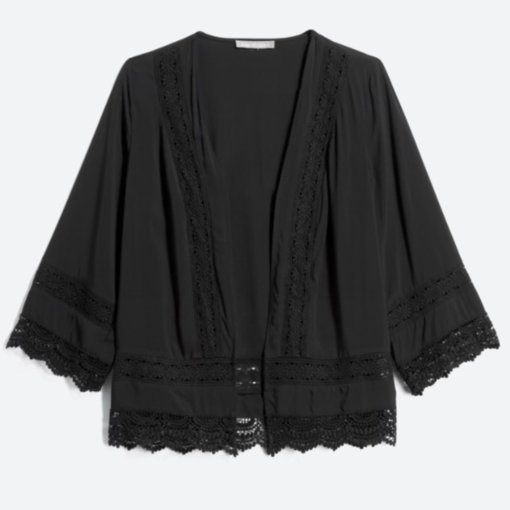 Crochet Trim Kimono